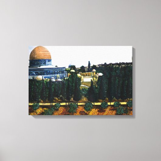 Dome of the Rock, Jerusalem Canvas Afdruk (Voorkant)