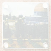 Dome of the Rock, Jerusalem Glazen Onderzetter (Achterkant)