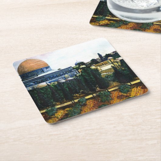 Dome of the Rock, Jerusalem Kartonnen Onderzetters (Schuin)