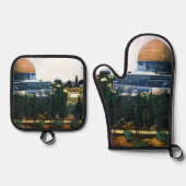 Dome of the Rock, Jerusalem Ovenwant & Pannenlap Set (Voorkant)