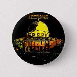 Dome of the Rock, Jerusalem Ronde Button 5,7 Cm