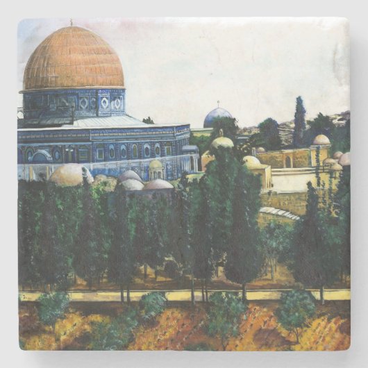 Dome of the Rock, Jerusalem Stenen Onderzetter (Voorkant)