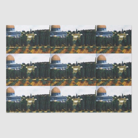 Dome of the Rock, Jerusalem Tissuepapier (Voorkant)