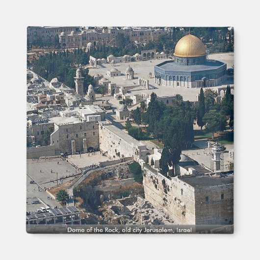 Dome of the Rock, oude stad Jerusalem, Israël Magneet (Voorkant)
