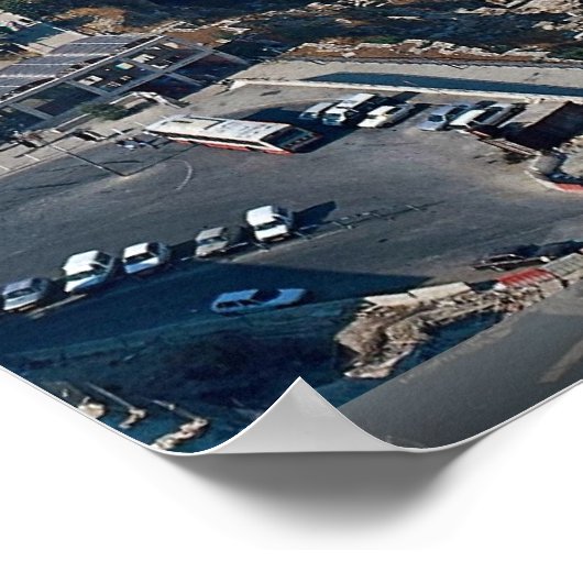 Dome of the Rock, oude stad Jerusalem, Israël Poster (Hoek)