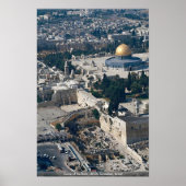 Dome of the Rock, oude stad Jerusalem, Israël Poster (Voorkant)