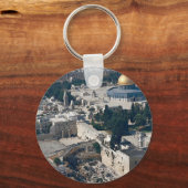 Dome of the Rock, oude stad Jerusalem, Israël Sleutelhanger (Voorkant)