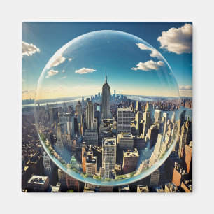 Dome over Manhattan jaar 2035 Magneet