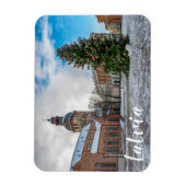 Dome-plein met kerstboom in Riga Magneet (Verticaal)