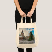 Dome-plein met kerstboom in Riga Tote Bag (Voorkant (product))