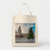 Dome-plein met kerstboom in Riga Tote Bag (Voorkant)