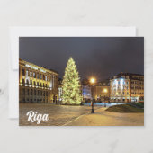 Dome Square met kerstboom in Riga (Voorkant)