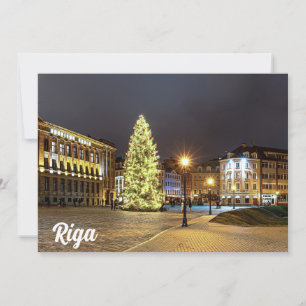 Dome Square met kerstboom in Riga