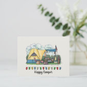 Dome Tent Camper Camping Apparel Briefkaart (Staand voorkant)