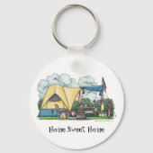 Dome Tent Camper Camping Sleutelhangers HSH (Voorkant)