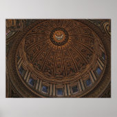 Dome tot de hemel in St. Peter's Basilica Poster (Voorkant)