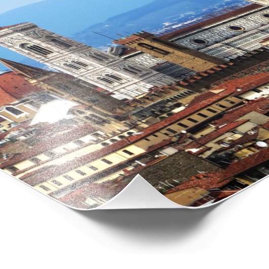 Dome van de Duomo, Florence Foto Afdruk (Hoek)