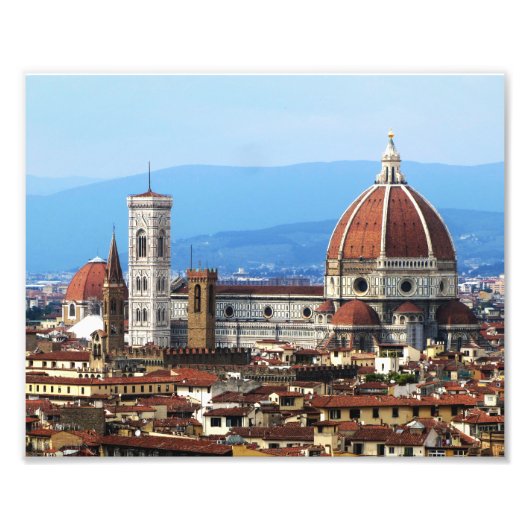 Dome van de Duomo, Florence Foto Afdruk (Voorkant)