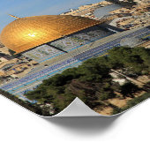 Dome van de Rock in Israel Canvas Print (Hoek)