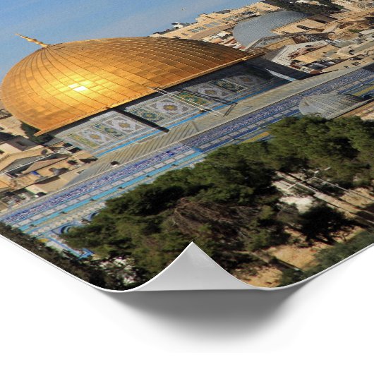 Dome van de Rock in Israel Canvas Print (Hoek)