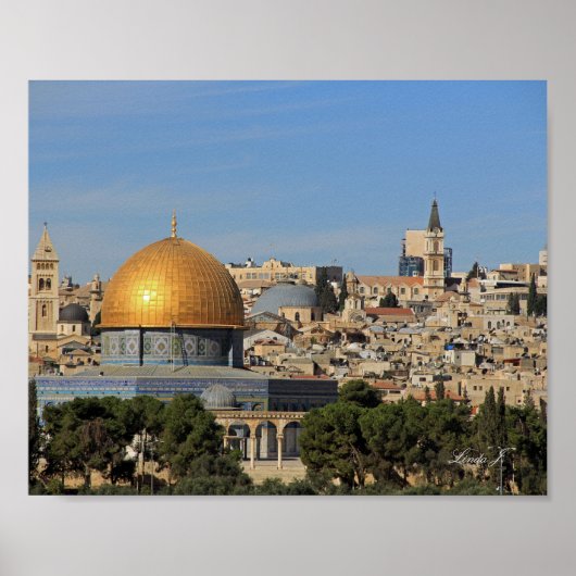 Dome van de Rock in Israel Canvas Print (Voorkant)
