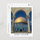 "Dome van de rots, Jeruzalem"-briefkaart Briefkaart (Voorkant / Achterkant)