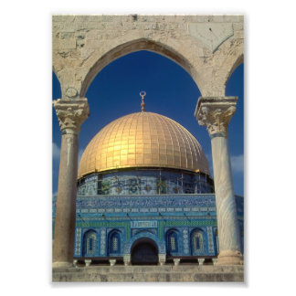 "Dome van de rots, Jeruzalem", druk 5 x 7 Foto Afdruk