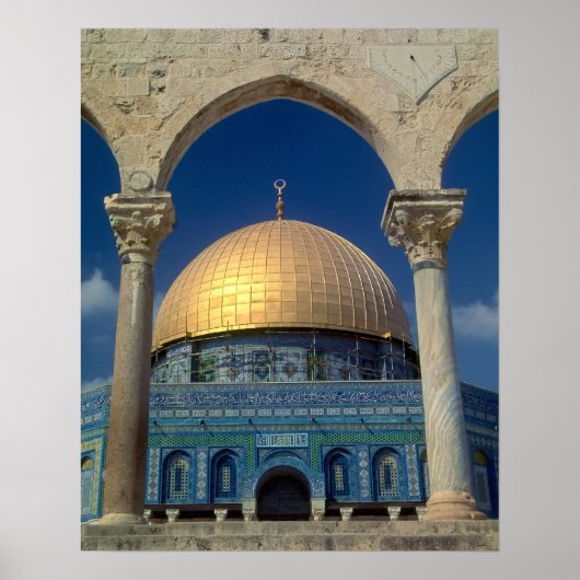 "Dome van de rots, Jeruzalem" groot poster (Voorkant)