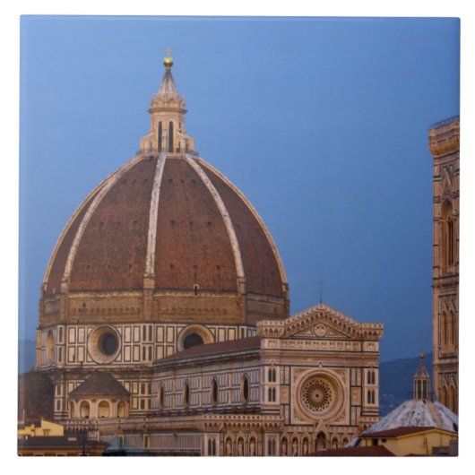 Dome van Santa Maria del Fiore Cathedraal in warm Tegeltje (Voorkant)