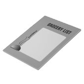 Domed Serving Platter-lijst Notitieblok (Schuin)