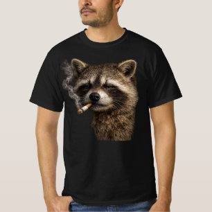 Domein-coole grappige wasbeer meme in vintage Y2K T-shirt