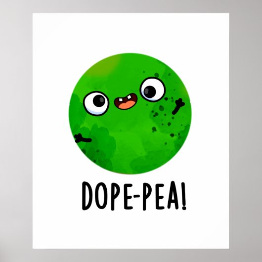 Domein-erwt Grappige Domme Erwt Woordgrap Poster (Voorkant)