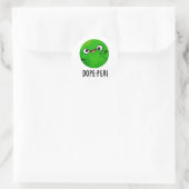 Domein-erwt Grappige Domme Erwt Woordgrap Ronde Sticker (Tas)