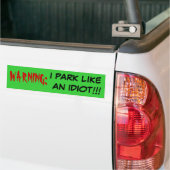 Domein Parking Idiot Sticker (Op Truck)