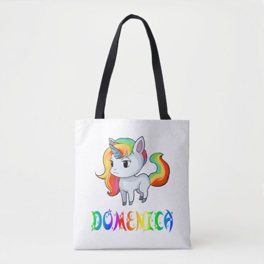 Domenica Unicorn Tote Bag (Voorkant)