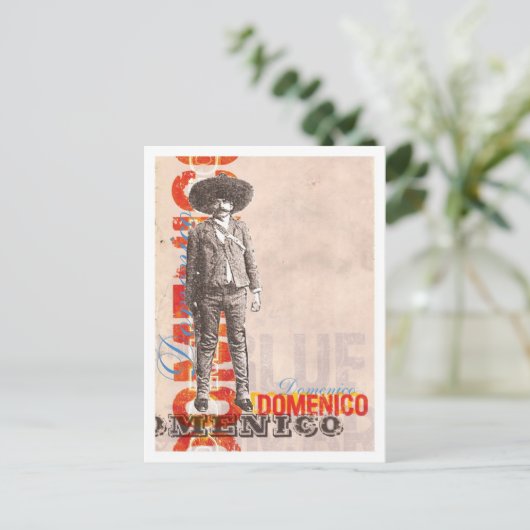 Domenico briefkaart (Staand voorkant)