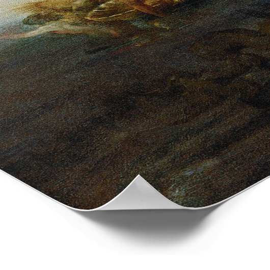 Domenico Fetti Hero rouwt om de dode leider Poster (Hoek)