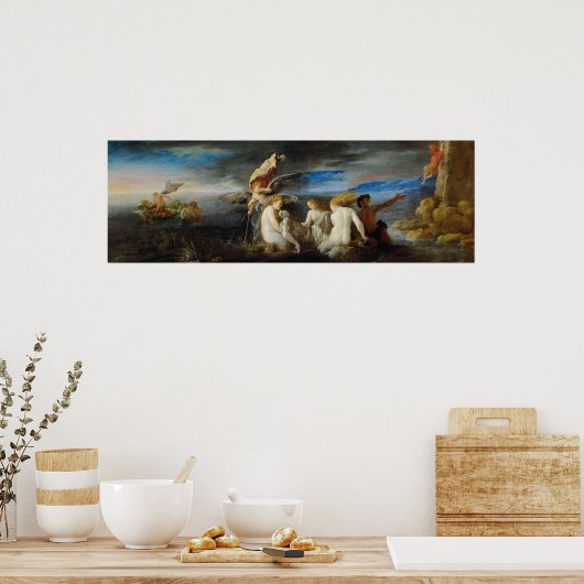 Domenico Fetti Hero rouwt om de dode leider Poster (Keuken)