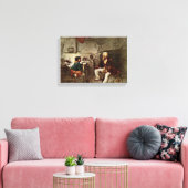 Domenico Induno - de jager het Il cacciatore Canvas Afdruk (Insitu (Woonkamer))