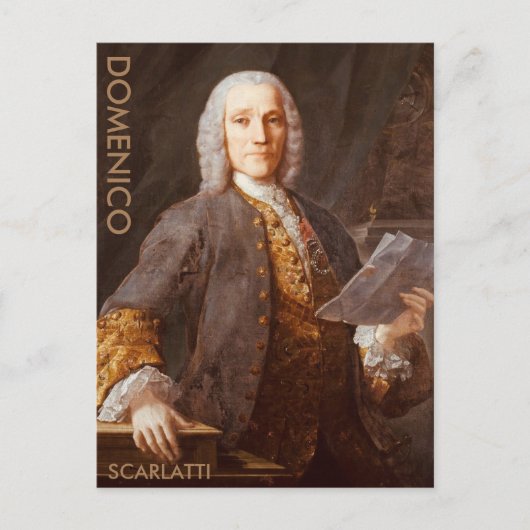 Domenico Scarlatti Briefkaart (Voorkant)