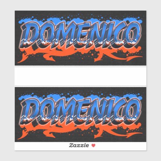 Domenico Vorname Name Graffiti Aufkleber Sticker (Vel)