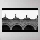 Domes van Caïro Mosque B&W Poster (Voorkant)