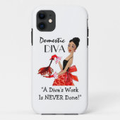 "Domestic Diva" (Afrikaans-Amerikaanse diva) Case-Mate iPhone Case (Achterkant)