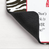 "Domestic Diva" - Het werk van een Diva is nooit g Muismat (Hoek)