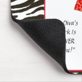 "Domestic Diva" - Het werk van een Diva is nooit g Muismat (Hoek)