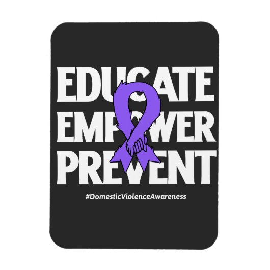 Domestic Violence Awareness Magneet (Verticaal)