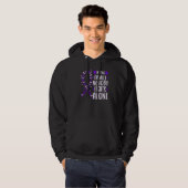 Domestic Violence Awareness Support ribbon butterf Hoodie (Voorkant volledig)