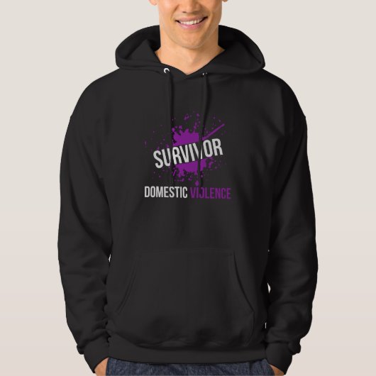 Domestic Violence Awareness Survivor   4 Hoodie (Voorkant)
