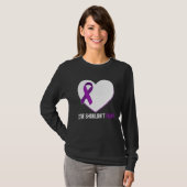 Domestic Violence Awareness Survivor  Heart T-shirt (Voorkant volledig)