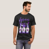 Domestic Violence Awareness Survivor purple Gnomes T-shirt (Voorkant volledig)
